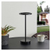 Lucande Nabíjecí stolní lampa Lucande LED Halona, černá, hliník, USB, IP54