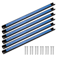 tectake 402620 magnetické lišty na nářadí 46cm - černá/modrá - 6 černá/modrá