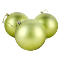 DECOLED Plastové koule, prům. 10 cm, zelené, 6× matná