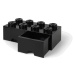 LEGO Storage LEGO úložný box 8 s šuplíky Varianta: Box tmavě šedá