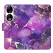 iSaprio Flip pouzdro Purple Marble pro Honor 90 5G