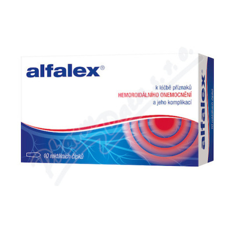 Alfalex rektální čípek 10x2.5g