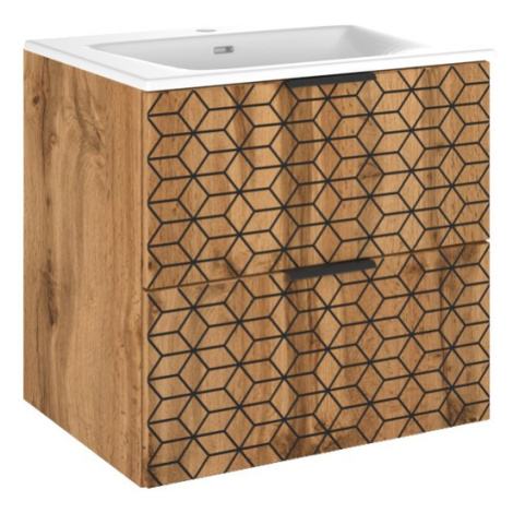 ArtCom Koupelnová skříňka s umyvadlem DIAMOND U60/1 | 60 cm