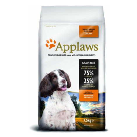 Applaws granule Dog Adult Small & Medium Breed Kuře 7,5 kg