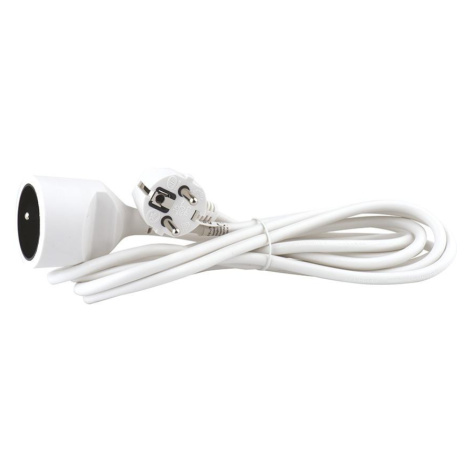 Prodlužovací kabel 3 m / 1 zásuvka / bílý / PVC / 1 mm2 BAUMAX