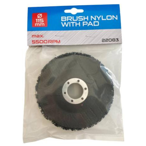 Kartáč Nylon 115 mm, podložka Euronářadí