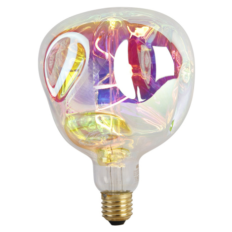 E27 stmívatelná LED lampa G125 rainbow 4W 200 lm 1800K Calex