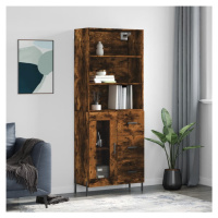 vidaXL Skříň highboard kouřový dub 69,5 x 34 x 180 cm kompozitní dřevo