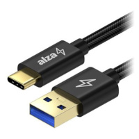 AlzaPower AluCore USB-A to USB-C 3.2 Gen 1 60W 5Gbps 1m černý