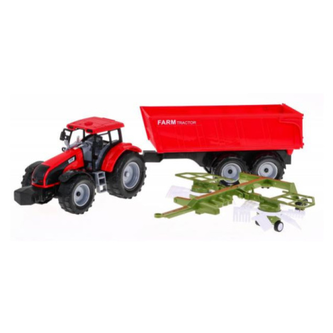Traktor s vlečkou a obracečkou sena. Toys Group