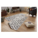 NORTHRUGS - Hanse Home koberce Kusový koberec Twin-Wendeteppiche 103132 grau creme – na ven i na