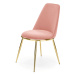 Jídelní židle SCK-460 růžová/zlatá