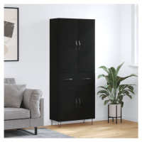 vidaXL Skříň highboard černá 69,5 x 34 x 180 cm kompozitní dřevo