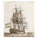 Ilustrace Engraving of a sailing ship, rdj5150, 34.8 × 40 cm