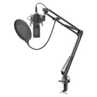 Streamovací mikrofon Genesis Radium 400, USB, kardioidní polarizace, ohybné rameno, pop-filter