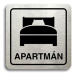Accept Piktogram "apartmán III" (80 × 80 mm) (stříbrná tabulka - černý tisk)