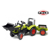 FALK Traktor šlapací Clas Arion 430 s nakladačem a vlečkou