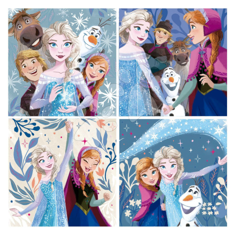 Puzzle Frozen Disney Progressive Educa 12-16-20-25 dílků