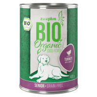 Zooplus Bio Senior bio krůtí s bio mrkví - 6 x 400 g