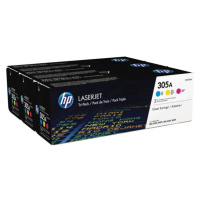 HP 305A CYM Tri-Pack LJ Toner Cartridge Vícebarevná