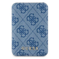 Guess Induction Powerbank 15W GUPB5FP4EMGB 5000mAh blue 4G Leather Metal Logo MagSafe (GUPB5FP4E