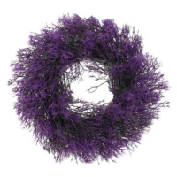 Umělý věnec Tráva fialová, pr. 30 cm
