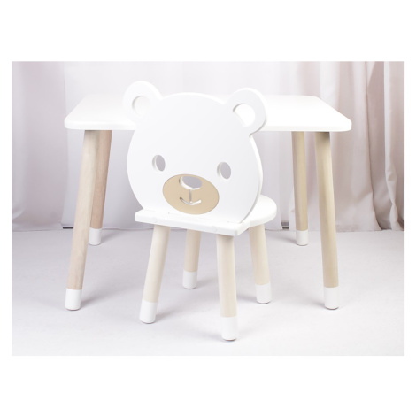 ELIS DESIGN Dětský stůl a židle Medvídek varianta: stůl + 1 židle Elisdesign