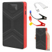 Start Booster Powerbanka Jump Starter S Led Svítilnou +klemy 6000mAh 3V1 Usb