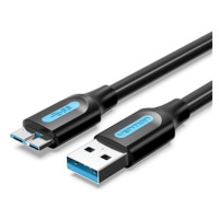 Vention USB 3.0 (M) to Micro USB-B (M) Cable 3M Black PVC Type