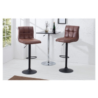 Estila Designová barová židle Modena 95-115cm vintage brown