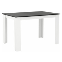 Jídelní stůl 120x80 KRAZ Černá / bílá