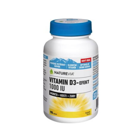 NatureVia Vitamin D3-Efekt 1000 IU tbl.90