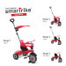 SmarTrike tříkolka Breeze Plus Touch Steering s tlumičem a volnoběhem 6151500 červeno-černá