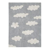 Přírodní koberec, ručně tkaný Clouds Grey 120 × 160 cm