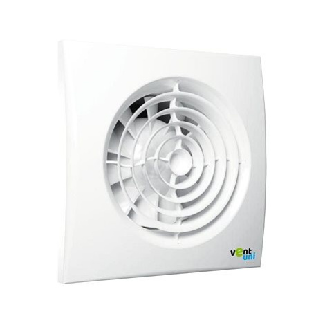 Ventilátor Vent uni VU-125-QF-C-T01 - tichý se zpětnou klapkou, časový spínač, světelný senzor