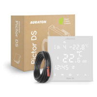 Termostat dotykový AURATON Pictor DS s týdenním programem, 2 čidla (prostorové + podlahové)