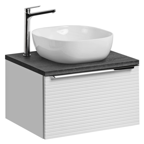 ArtCom Koupelnová skříňka s umyvadlem a deskou LEONARDO White DU60/1 | 60 cm