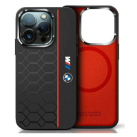 Pouzdro Bmw pro iPhone 16 Pro Max 6.9 červené Hexagon Red Line MagSafe