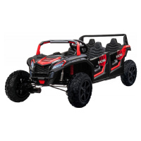 HračkyZaDobréKačky Elektrická bugina ATV RACING UTV2000, 4x150W červená