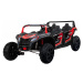 HračkyZaDobréKačky Elektrická bugina ATV RACING UTV2000, 4x150W červená