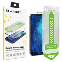 Tvrzené sklo 9H s montážním rámem pro iPhone 14 Pro Wozinsky Premium Glass - černé