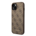 Guess GUHCP14SG4GFBR hard silikonové pouzdro iPhone 14 6.1" brown 4G Metal Gold Logo