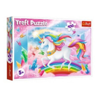 Trefl Puzzle V křišťálovém světě jednorožce 100 dílků 41x27,5cm v krabici 29x19x4cm