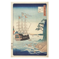 Obrazová reprodukce Seashore in Taishū, Ando or Utagawa Hiroshige, 26.7 × 40 cm