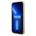 Zadní kryt Guess Rhinestones Triangle Metal Logo pro Apple iPhone 12/12 Pro, zlatá