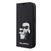 Karl Lagerfeld PU Saffiano Karl and Choupette NFT Book Pouzdro pro iPhone 13 Pro Max Black