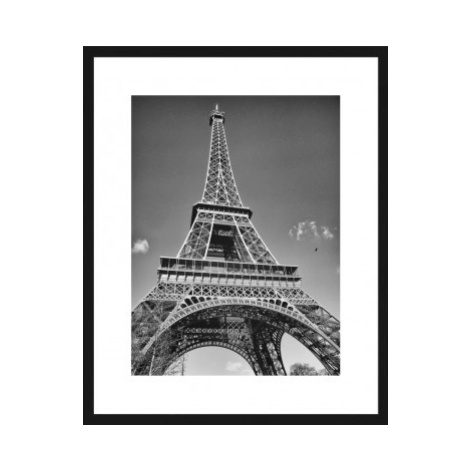 Rámovaný obraz Eiffelova věž 40x50 cm, černobílý Asko