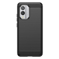 Silikonové pouzdro Carbon Case pro Nokia X30 - černé