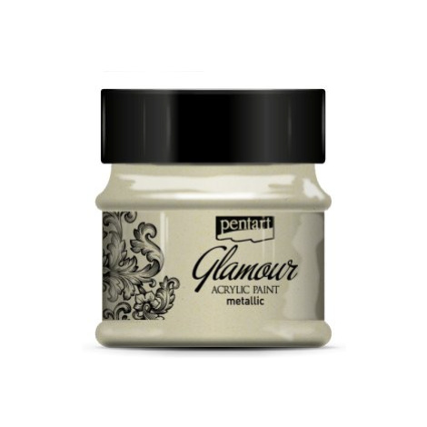 Pentart Akrylová barva metalická zářivá PENTART 50 ml ANTICKÁ STŘÍBRNÁ