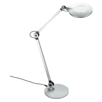 BRILONER CCT LED stolní lampa na psací stůl, pr. 20 cm, 9 W, stříbrná BRILO 7027-014